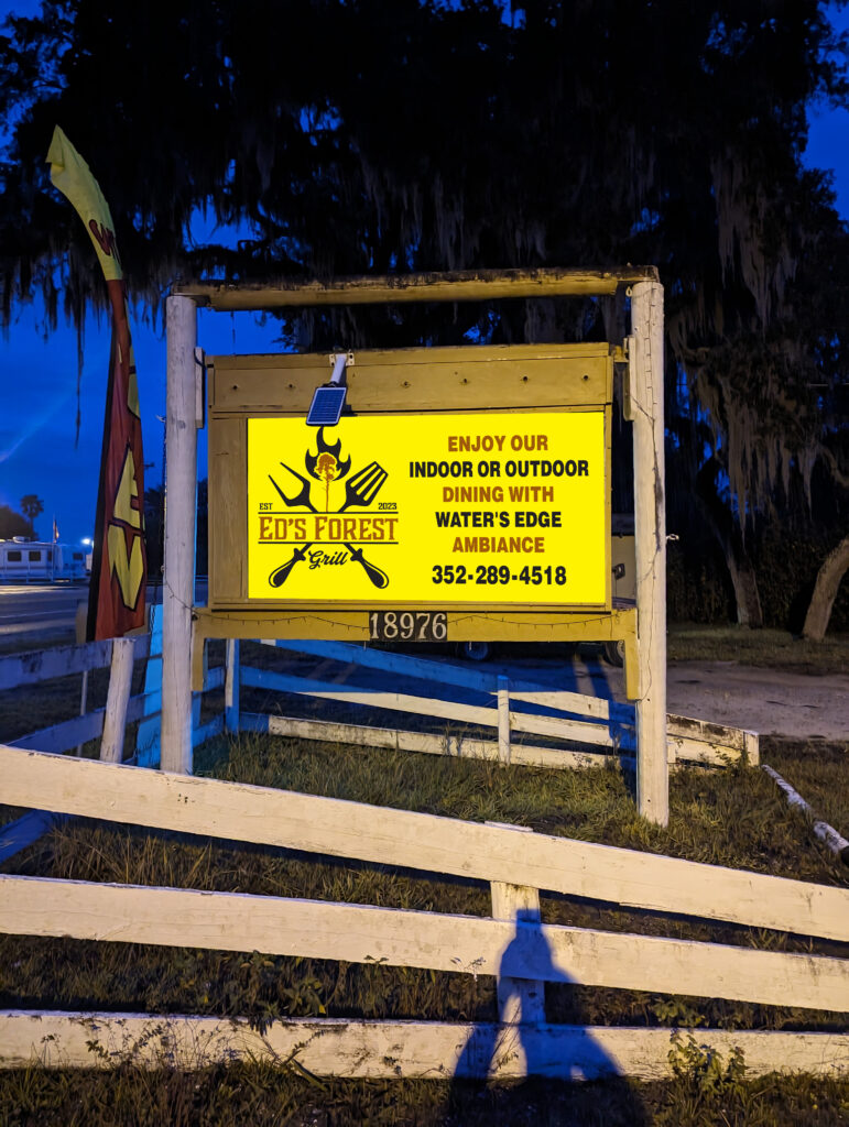 Ed's Forest Grill signage