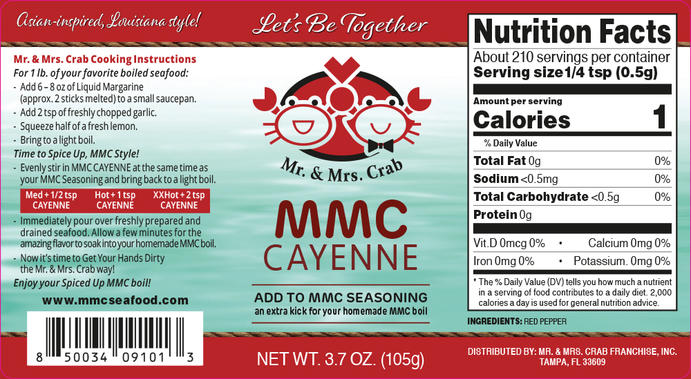 mr. & mrs. crab seasoning label design