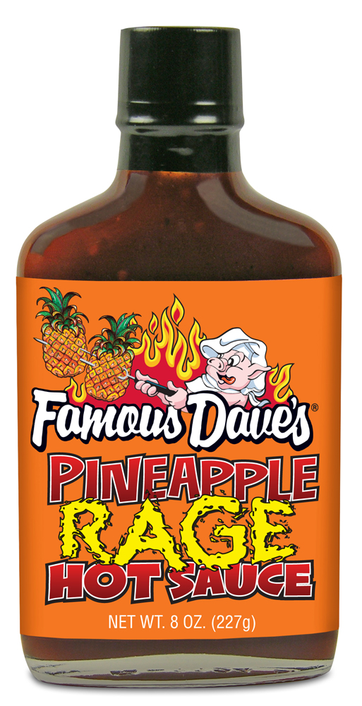 famous dave's hot sauce label design